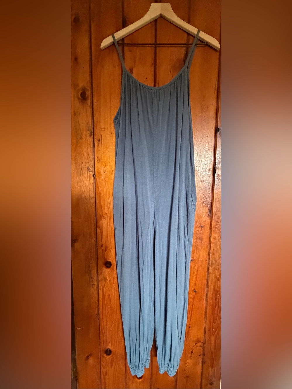 Mahina jumpsuit blue soft cotton